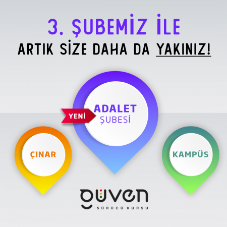 Güven Sürücü Kursu Adalet şubesinin açılış duyurusu Güven Sürücü Kursu Adalet şubesinin açılış duyurusu