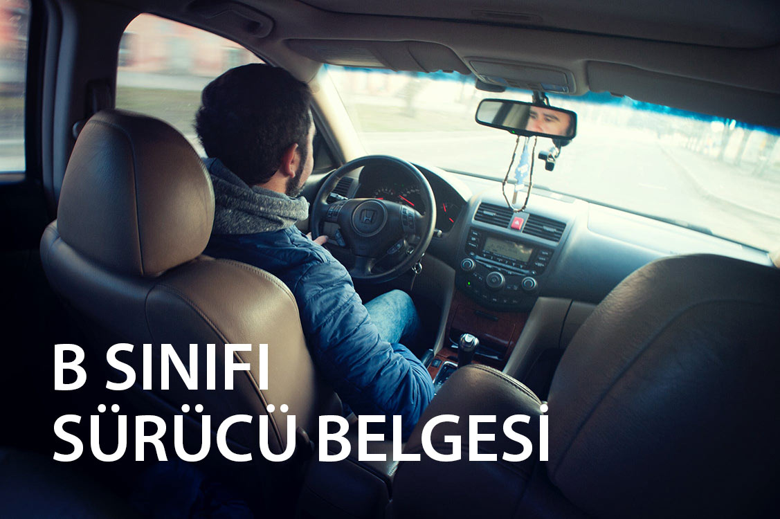 B sınıfı sürücü belgesi için direksiyon eğitimi